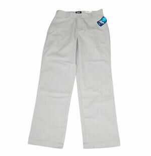 Austin Boys Back To School Uniform Twill Pants Khaki Flat Front 30 x 30 New